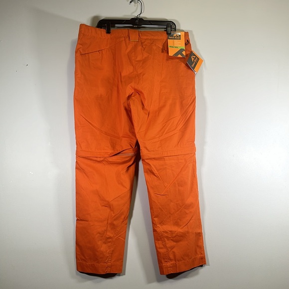 Tahoe River outfitters burnt orange zip off pants 40X30 new - Picture 5 of 6